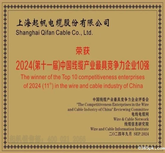 2024年线缆行业最具竞争力企业—-伟德国际1946bv官网